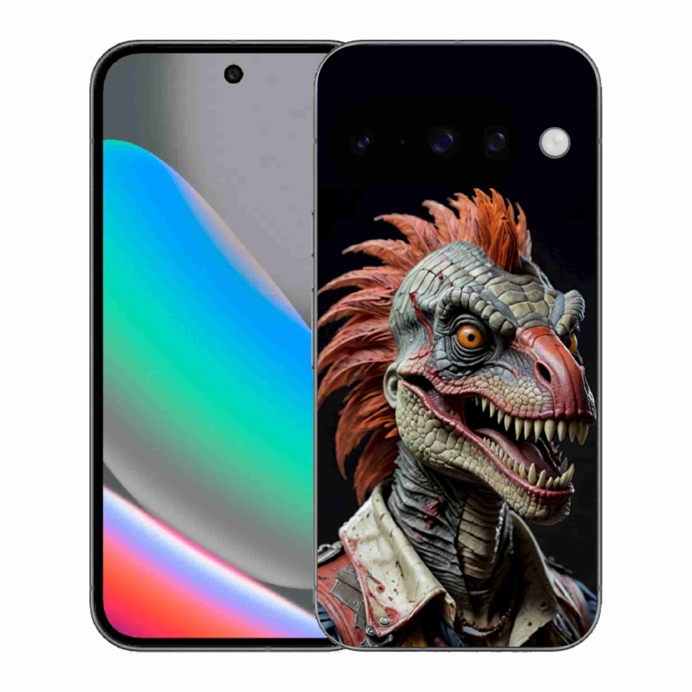 Gélový kryt mmCase na Google Pixel 10 - punk dinosaurus
