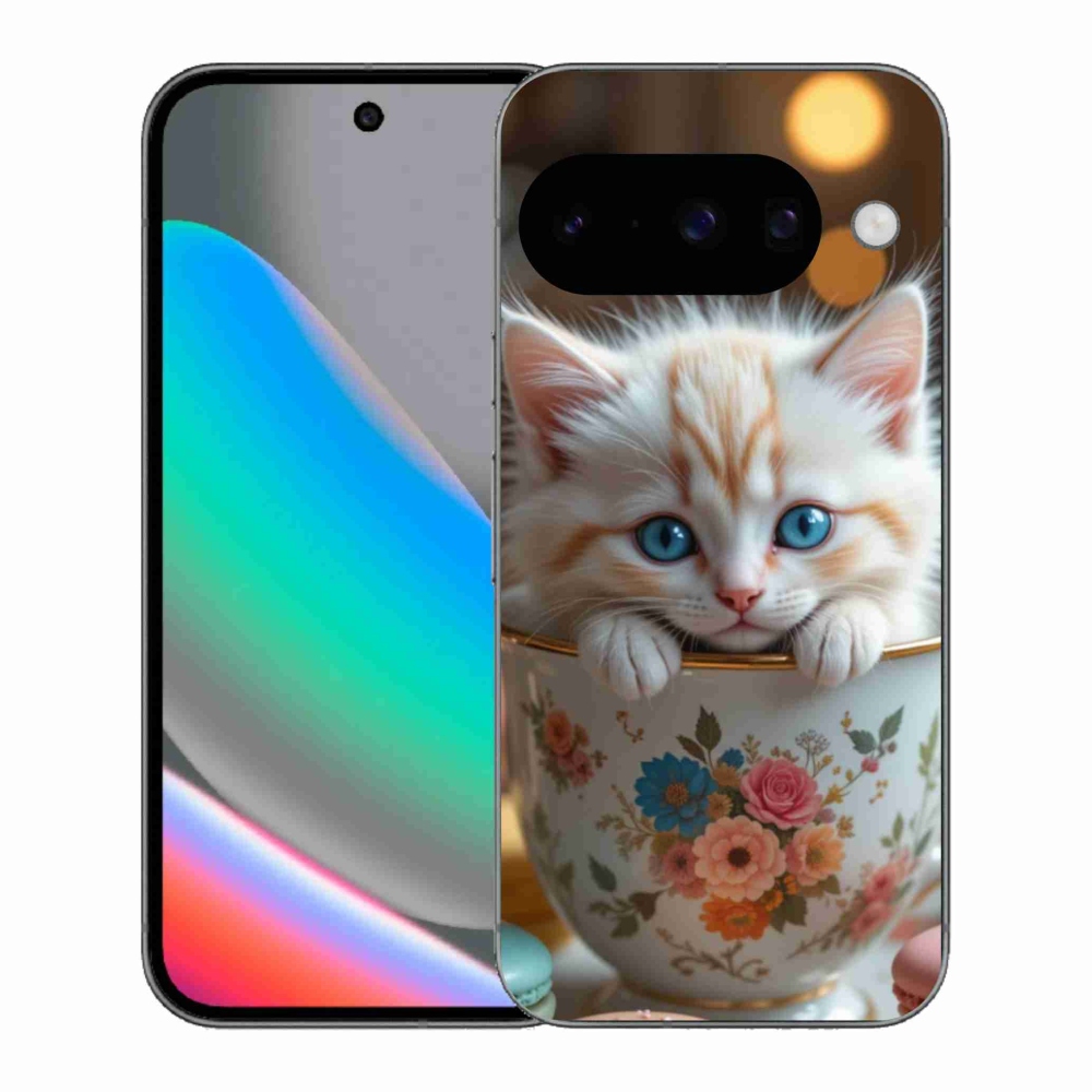 Gélový kryt mmCase na Google Pixel 10 - roztomilé mačiatko 6