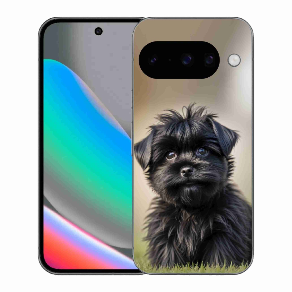 Gélový kryt mmCase na Google Pixel 10 - roztomilý čierny psík
