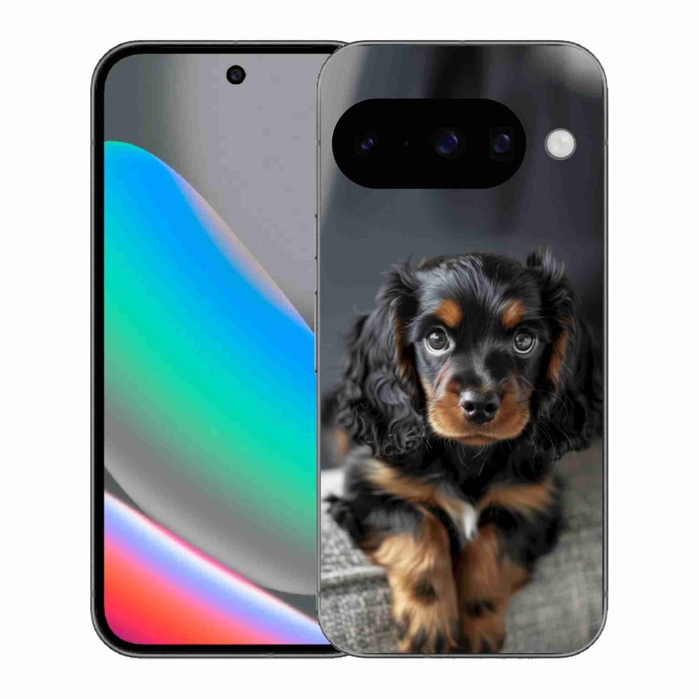 Gélový kryt mmCase na Google Pixel 10 - roztomilý dlhosrstý jazvečík