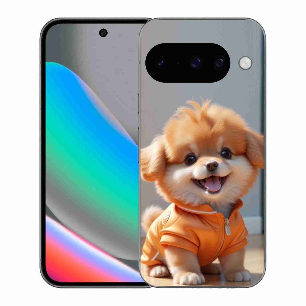 Gélový kryt mmCase na Google Pixel 10 - roztomilý pomeranian v mikine