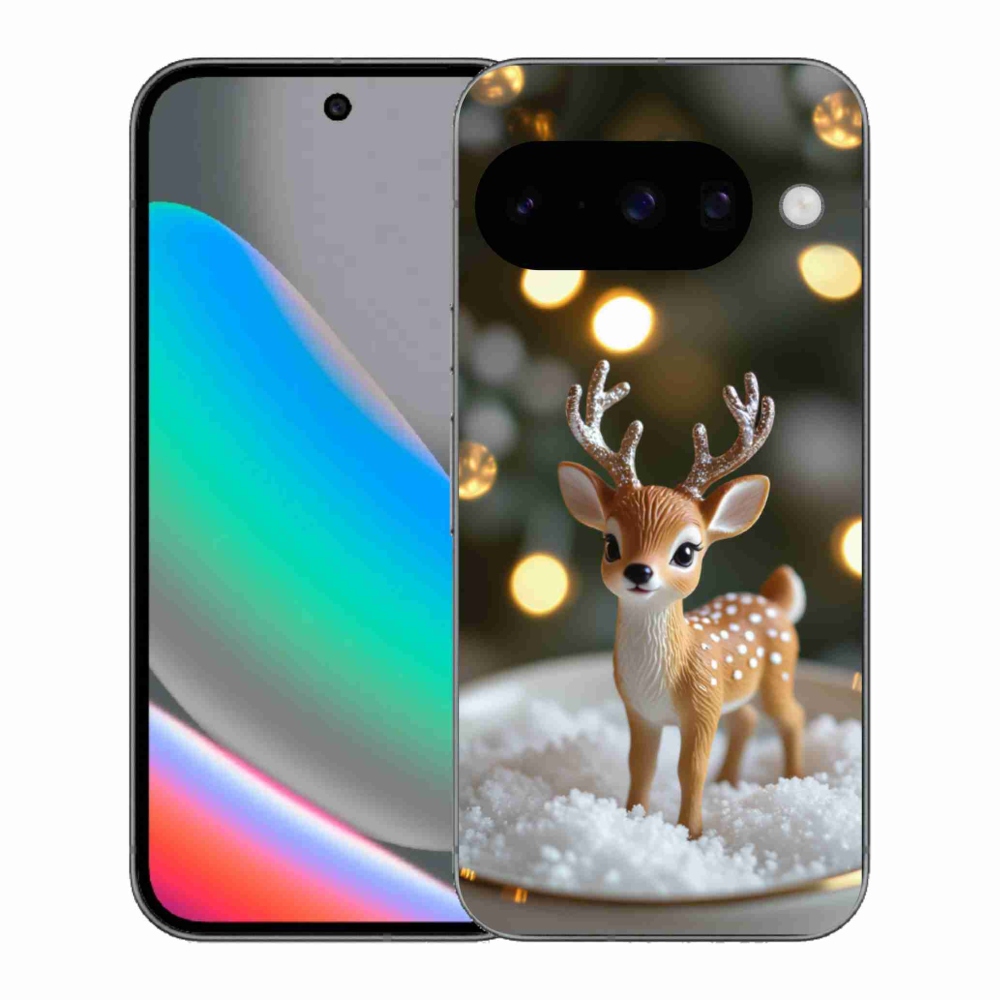 Gélový kryt mmCase na Google Pixel 10 - roztomilý vianočný jeleň