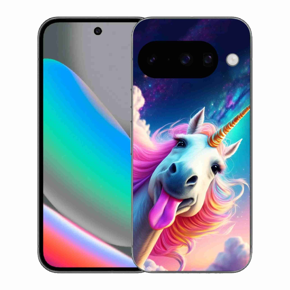 Gélový kryt mmCase na Google Pixel 10 - šialený jednorožec