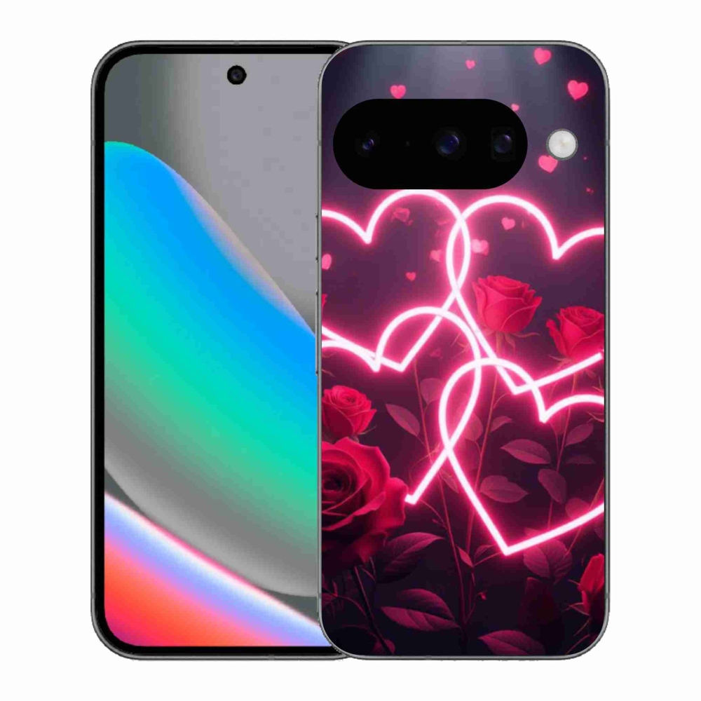 Gélový kryt mmCase na Google Pixel 10 - srdce lásky