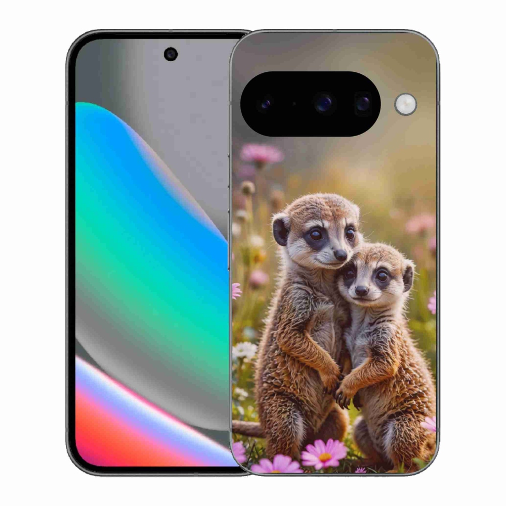 Gélový kryt mmCase na Google Pixel 10 - surikatí duo