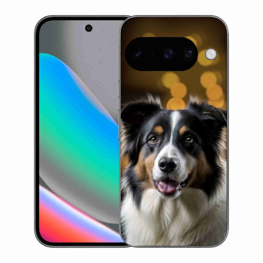 Gélový kryt mmCase na Google Pixel 10 - usmievavý austrálsky ovčiak