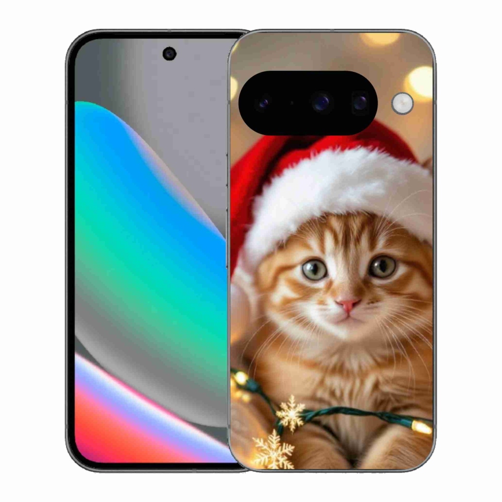 Gélový kryt mmCase na Google Pixel 10 - vianočné mačiatko