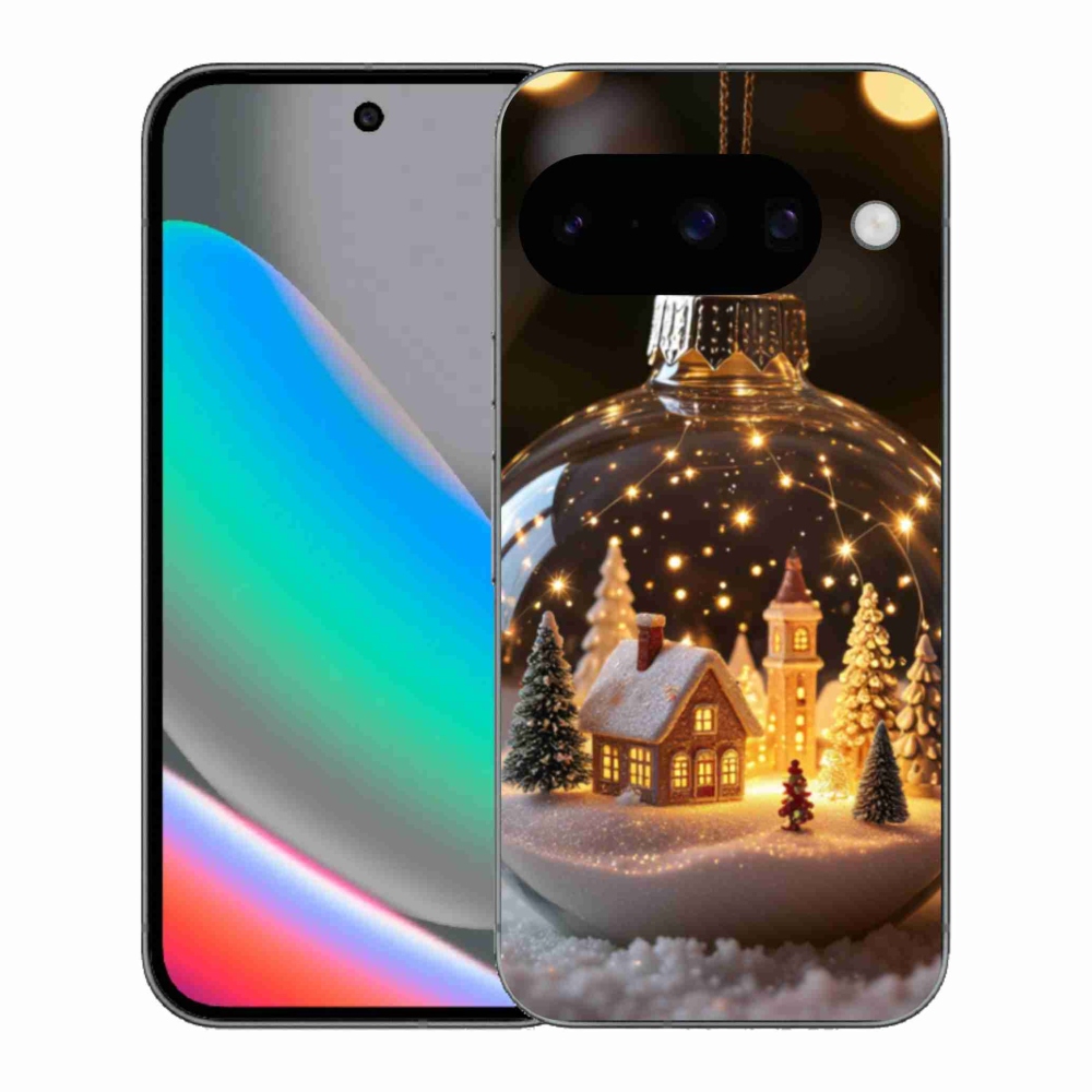 Gélový kryt mmCase na Google Pixel 10 - vianočné gule 3