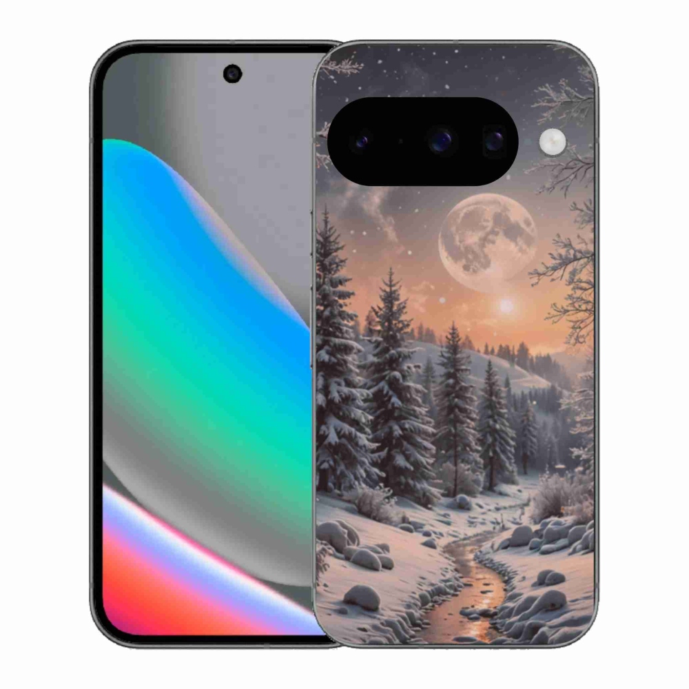 Gélový kryt mmCase na Google Pixel 10 - zimná krajina 2