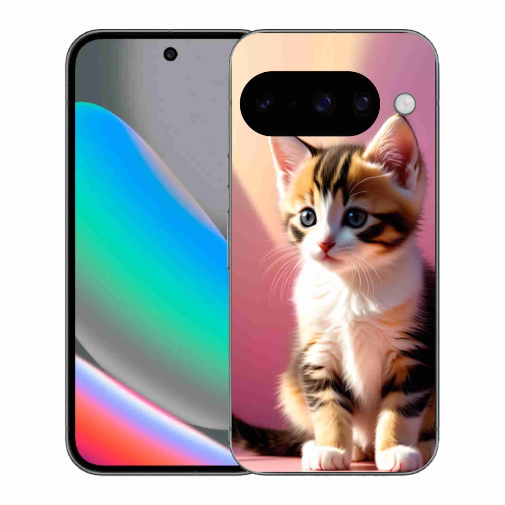Gélový kryt mmCase na Google Pixel 10 - zvedavé mačiatko 2