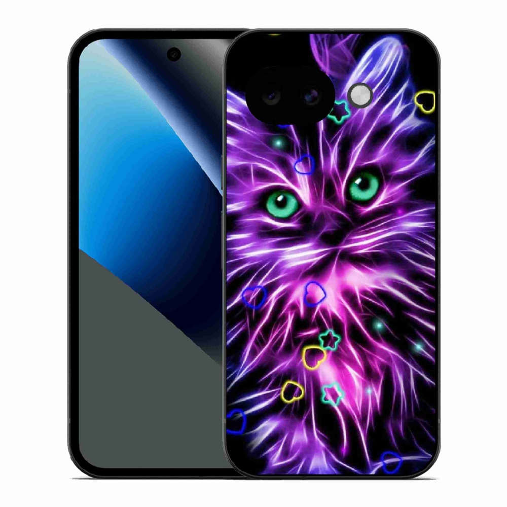 Gélový kryt mmCase na Google Pixel 10a - abstraktná mačka