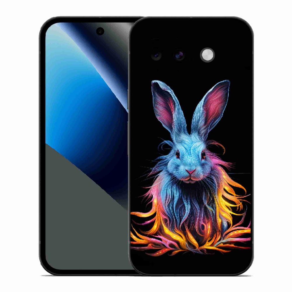 Gélový kryt mmCase na Google Pixel 10a - abstraktný zajac