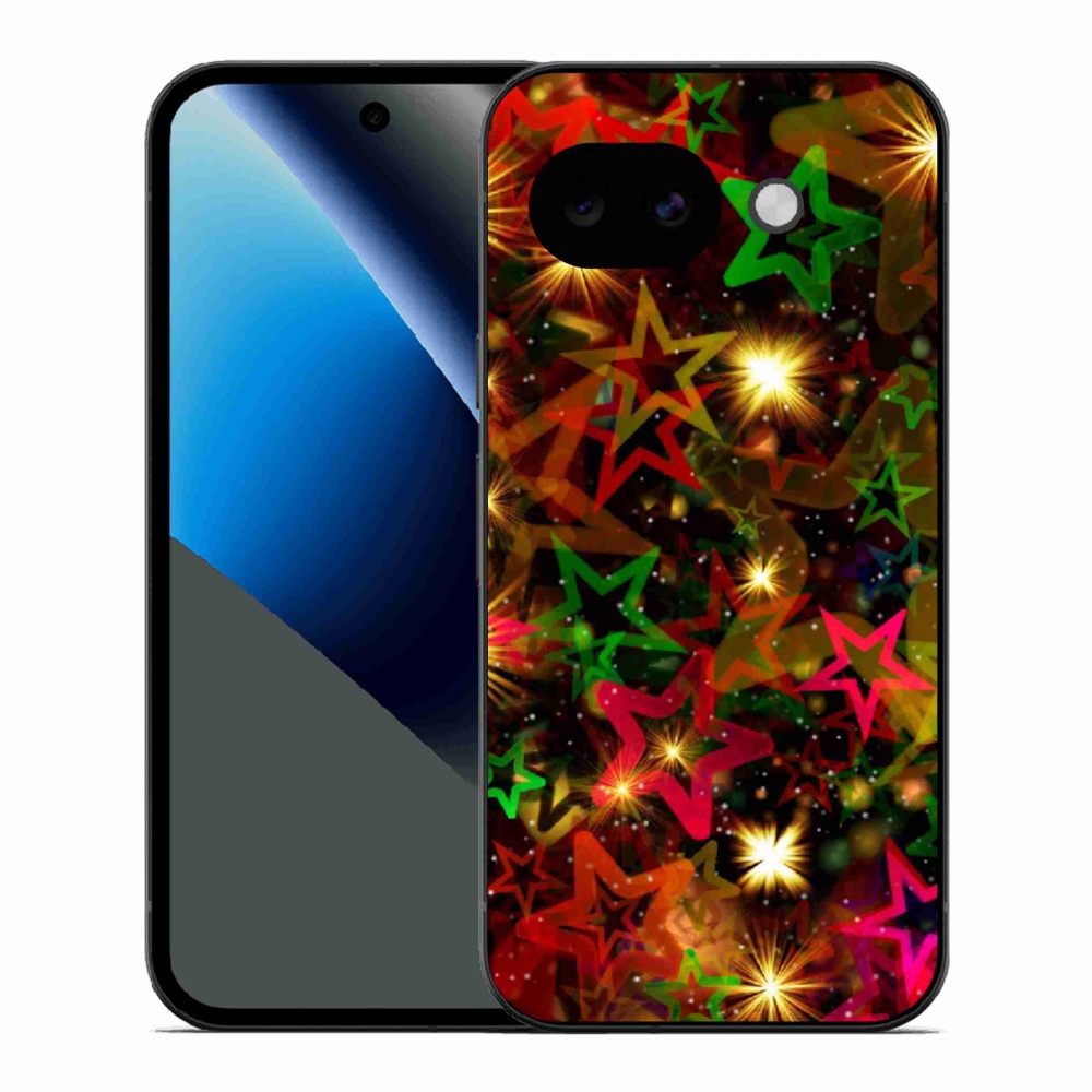 Gélový kryt mmCase na Google Pixel 10a - farebné hviezdičky