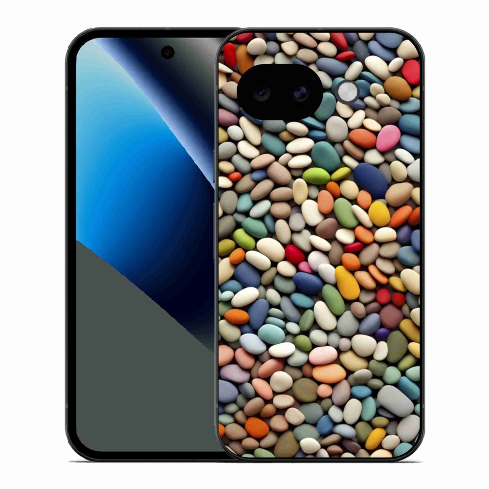 Gélový kryt mmCase na Google Pixel 10a - farebné kamienky 2