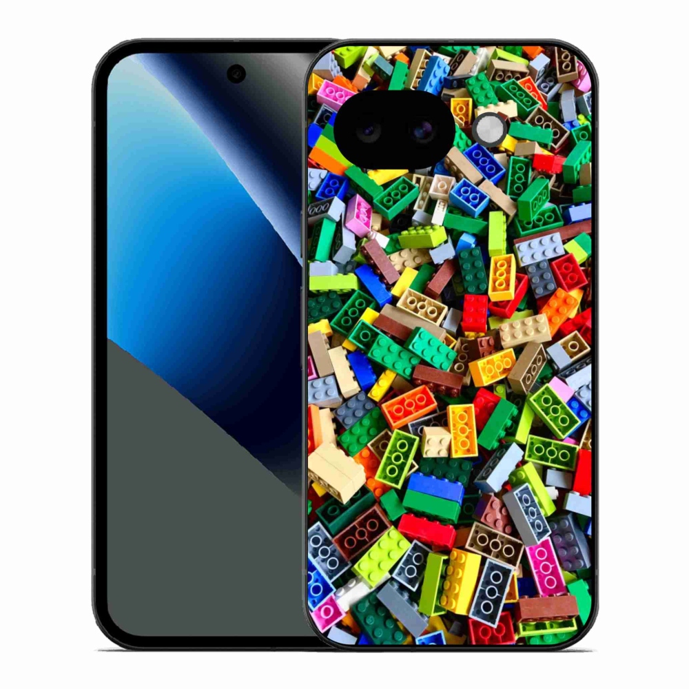 Gélový kryt mmCase na Google Pixel 10a - farebné stavebné kocky