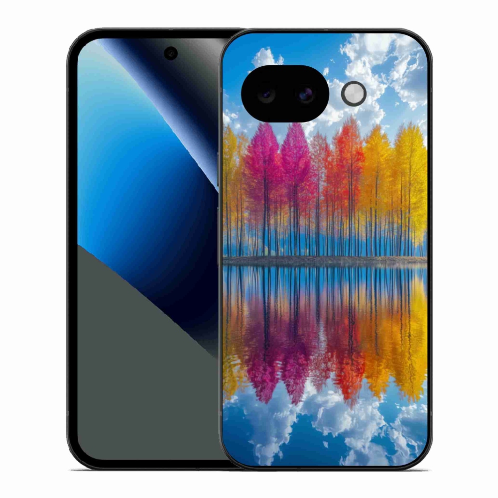 Gélový kryt mmCase na Google Pixel 10a - farebné stromy