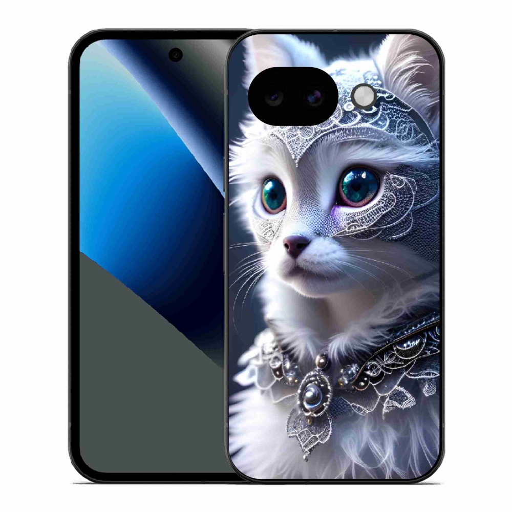 Gélový kryt mmCase na Google Pixel 10a - biela mačka
