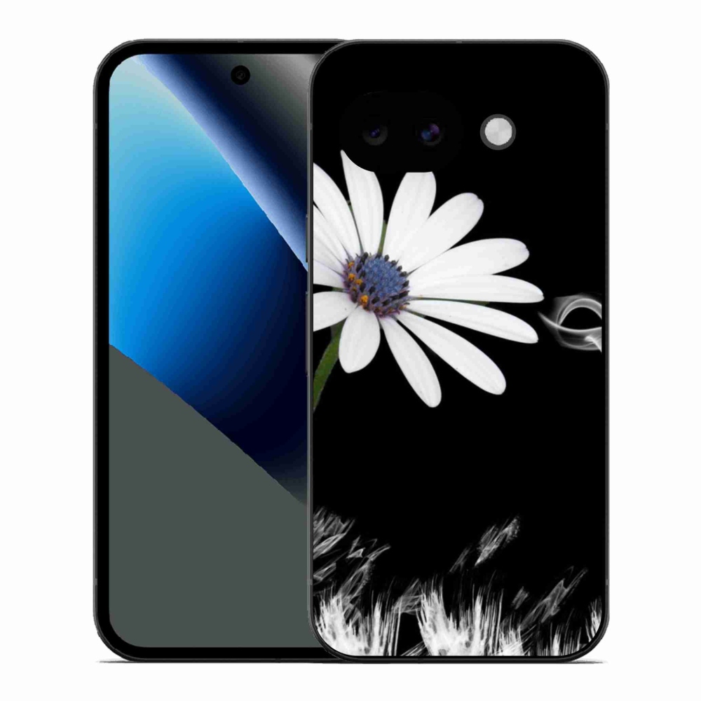 Gélový kryt mmCase na Google Pixel 10a - biela kvetina