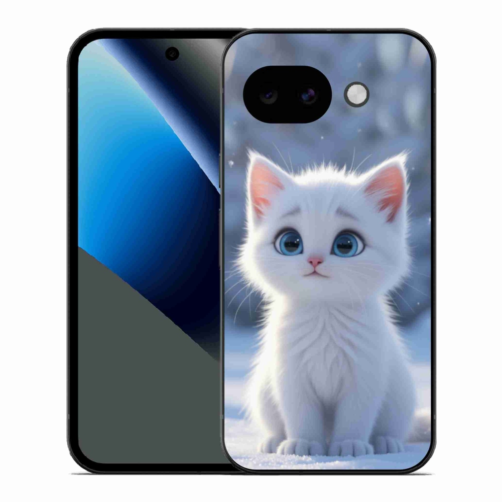 Gélový kryt mmCase na Google Pixel 10a - biele mačiatko 3