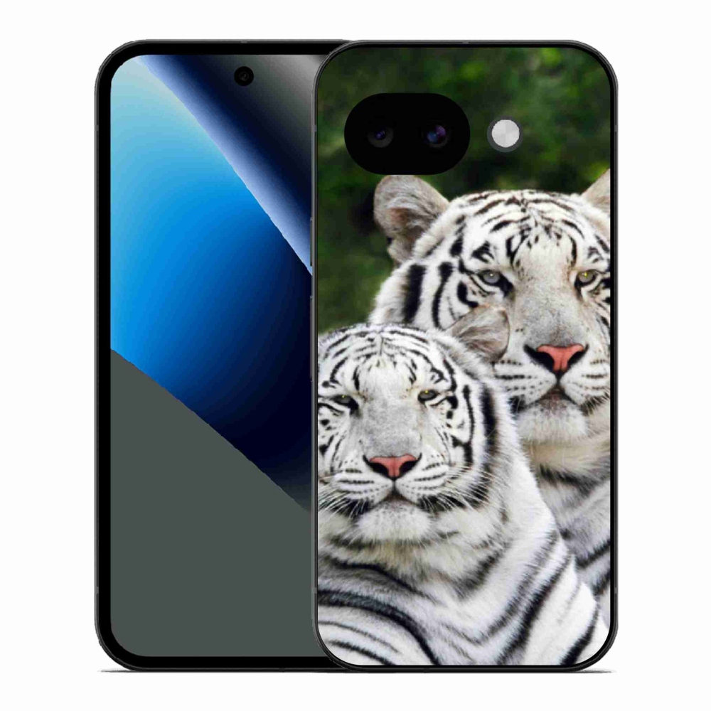 Gélový kryt mmCase na Google Pixel 10a - bieli tigre