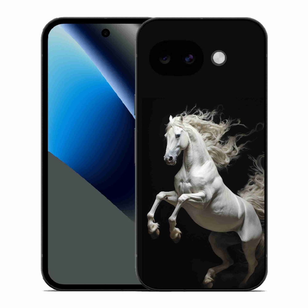 Gélový kryt mmCase na Google Pixel 10a - biely kôň 4