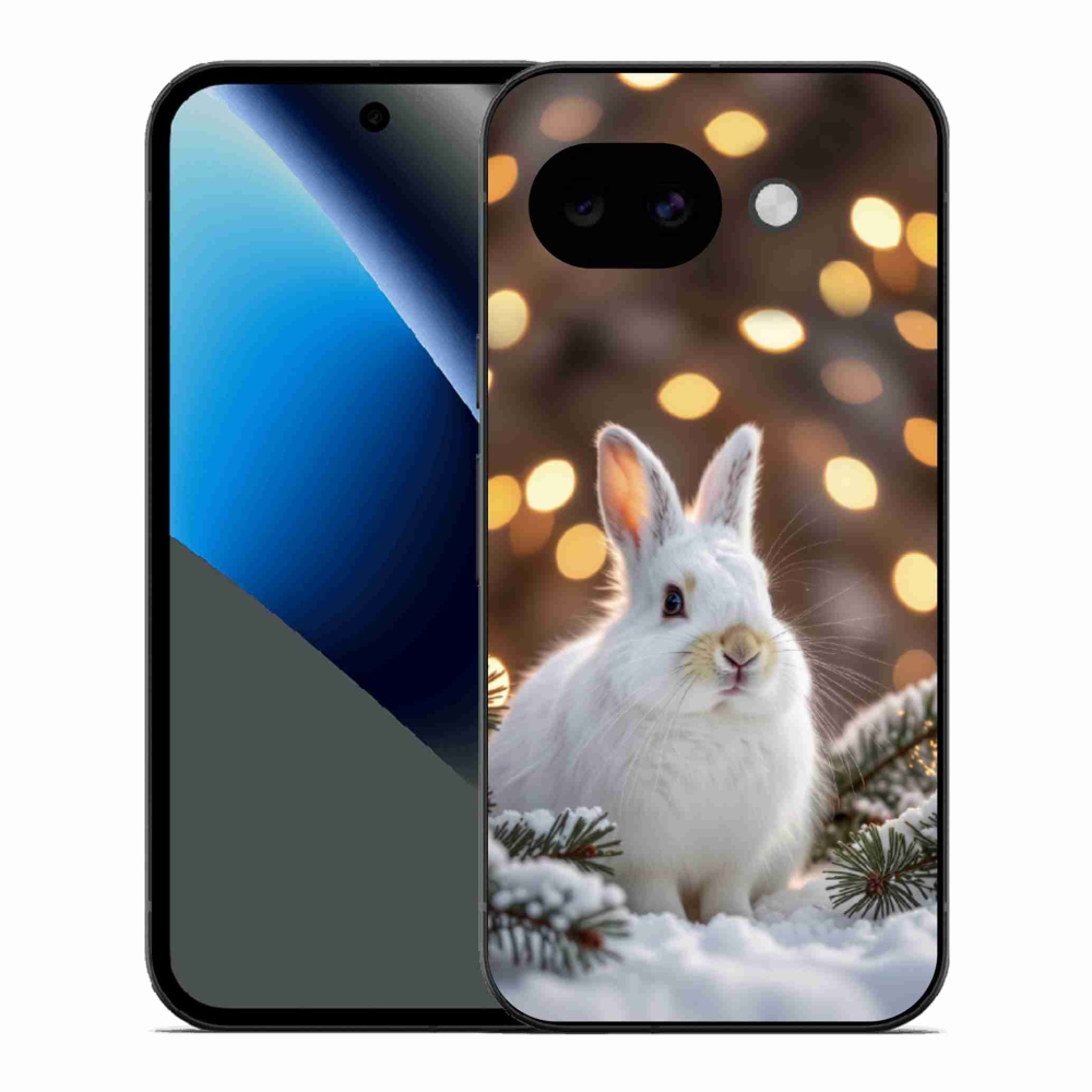 Gélový kryt mmCase na Google Pixel 10a - biely zajac