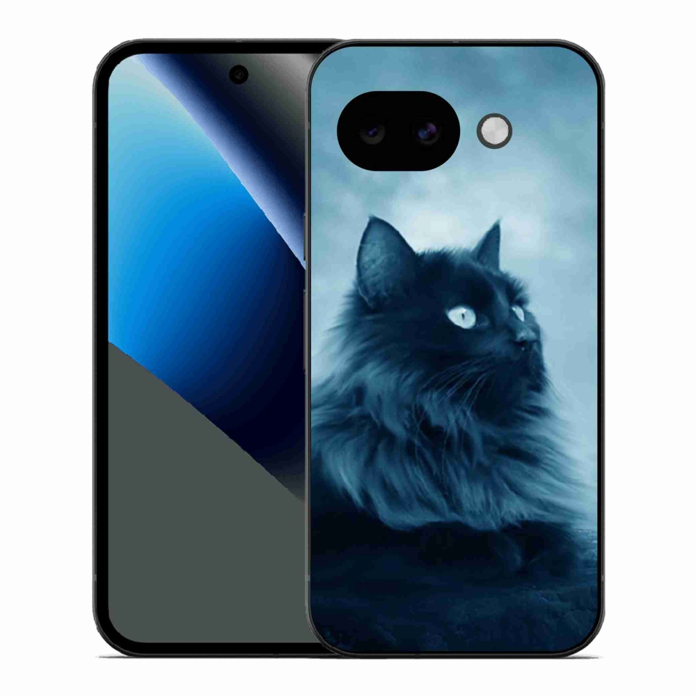 Gélový kryt mmCase na Google Pixel 10a - čierna mačka 1