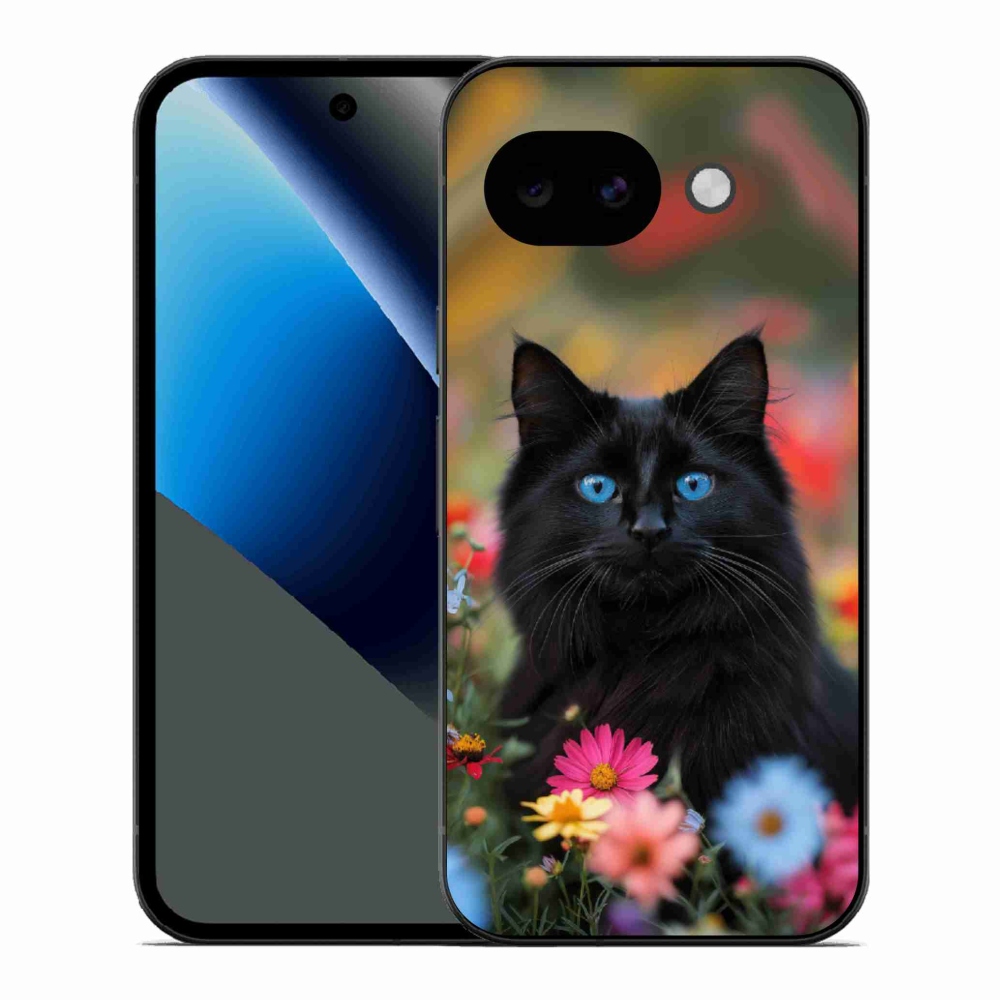 Gélový kryt mmCase na Google Pixel 10a - čierne mačiatko 4