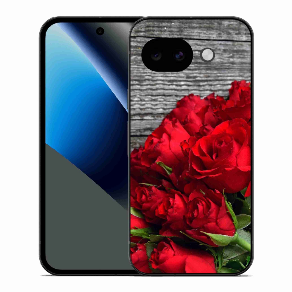 Gélový kryt mmCase na Google Pixel 10a - červené ruže