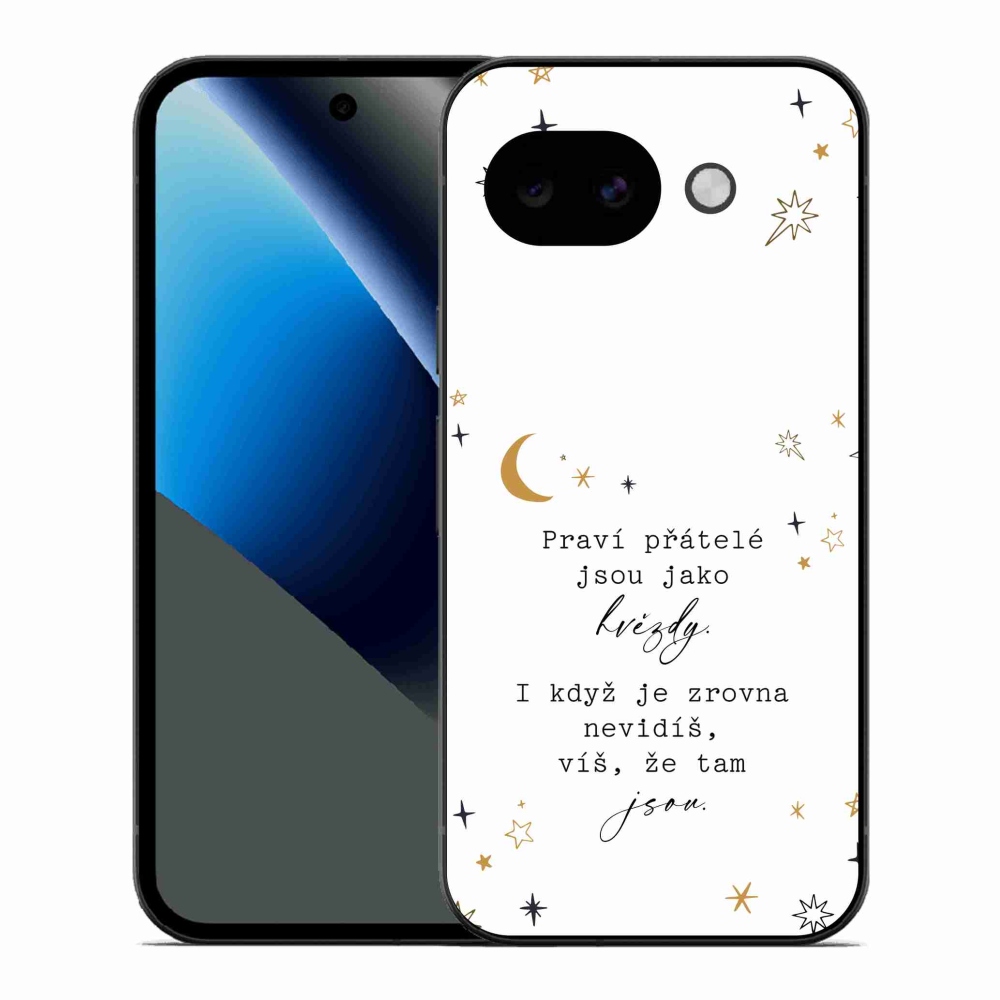 Gélový kryt mmCase na Google Pixel 10a - citát 6 biele pozadie