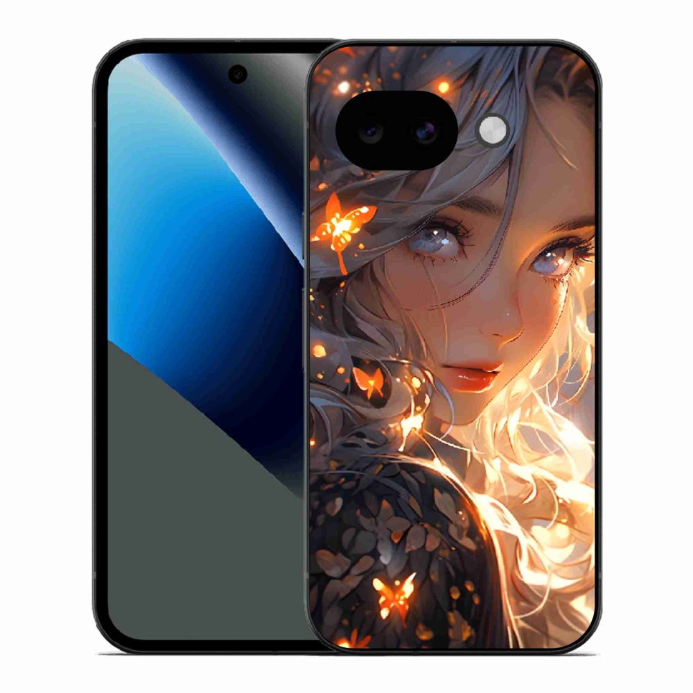 Gélový kryt mmCase na Google Pixel 10a - dievča a motýle