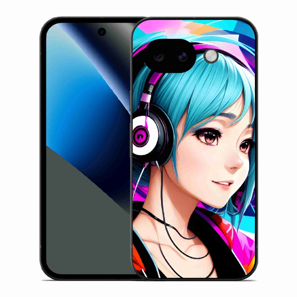 Gélový kryt mmCase na Google Pixel 10a - dievča so slúchadlami