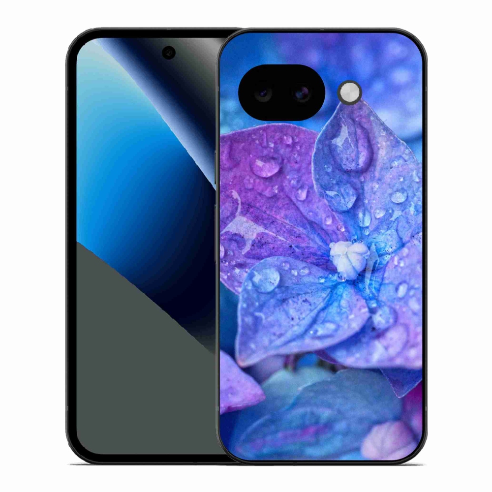 Gélový kryt mmCase na Google Pixel 10a - fialový kvet