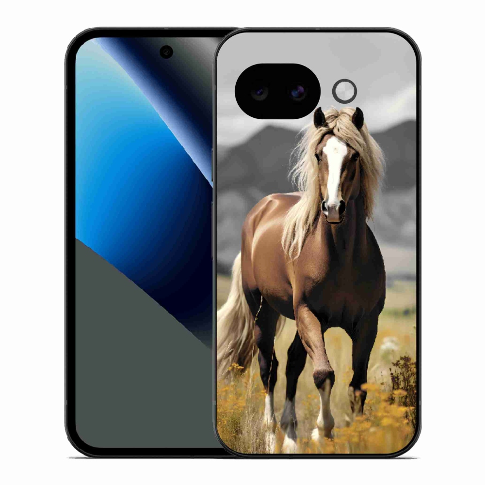 Gélový kryt mmCase na Google Pixel 10a - hnedý kôň 1