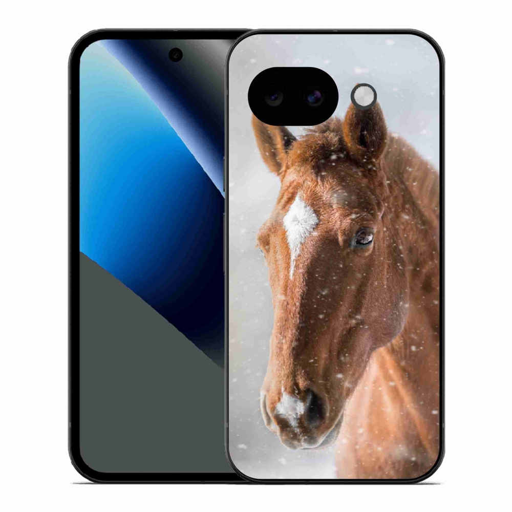 Gélový kryt mmCase na Google Pixel 10a - hnedý kôň 2