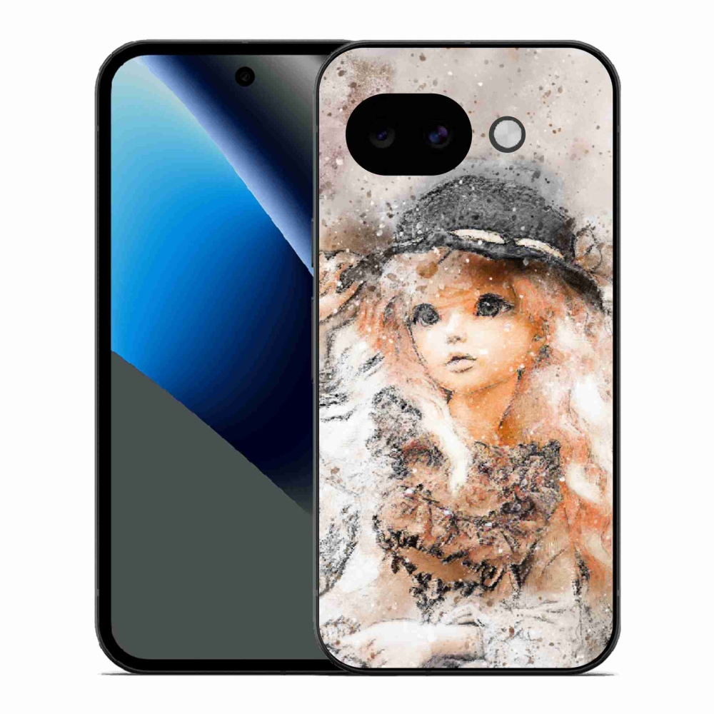 Gélový kryt mmCase na Google Pixel 10a - dievčatko s klobúkom