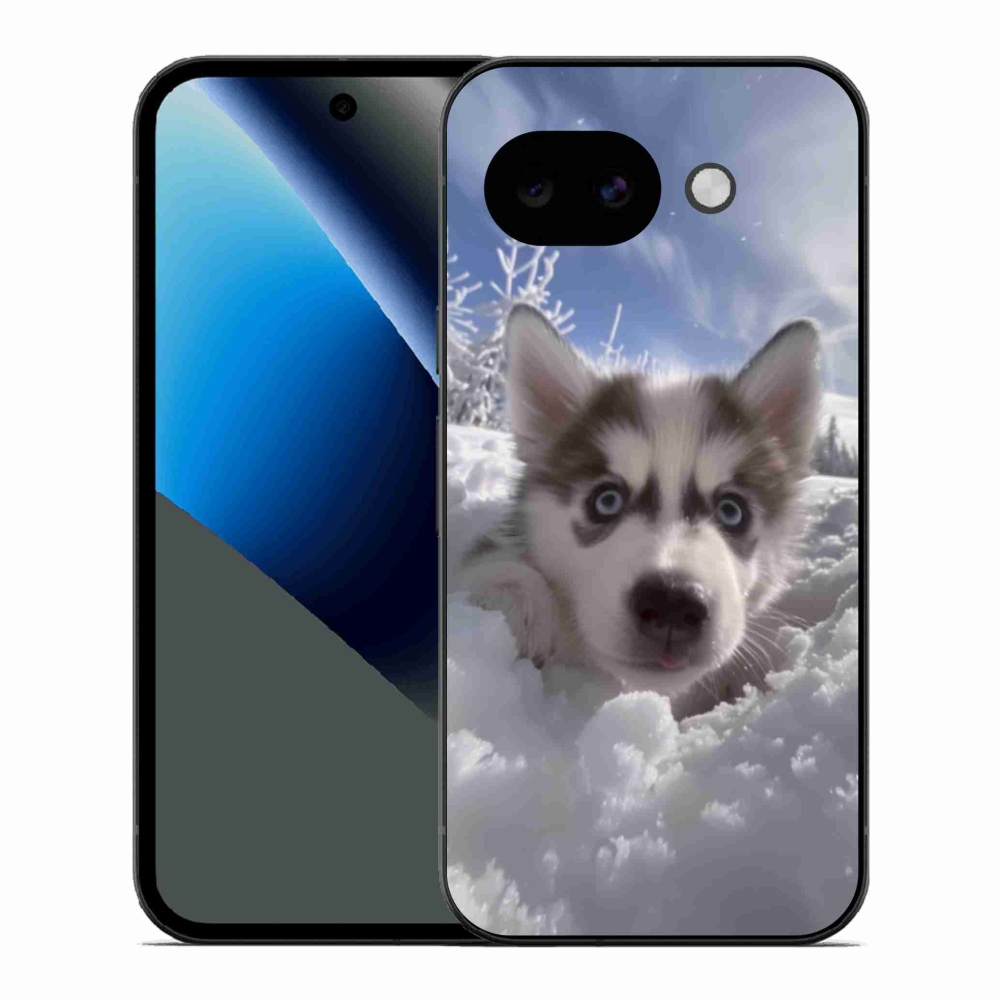 Gélový kryt mmCase na Google Pixel 10a - husky v snehu