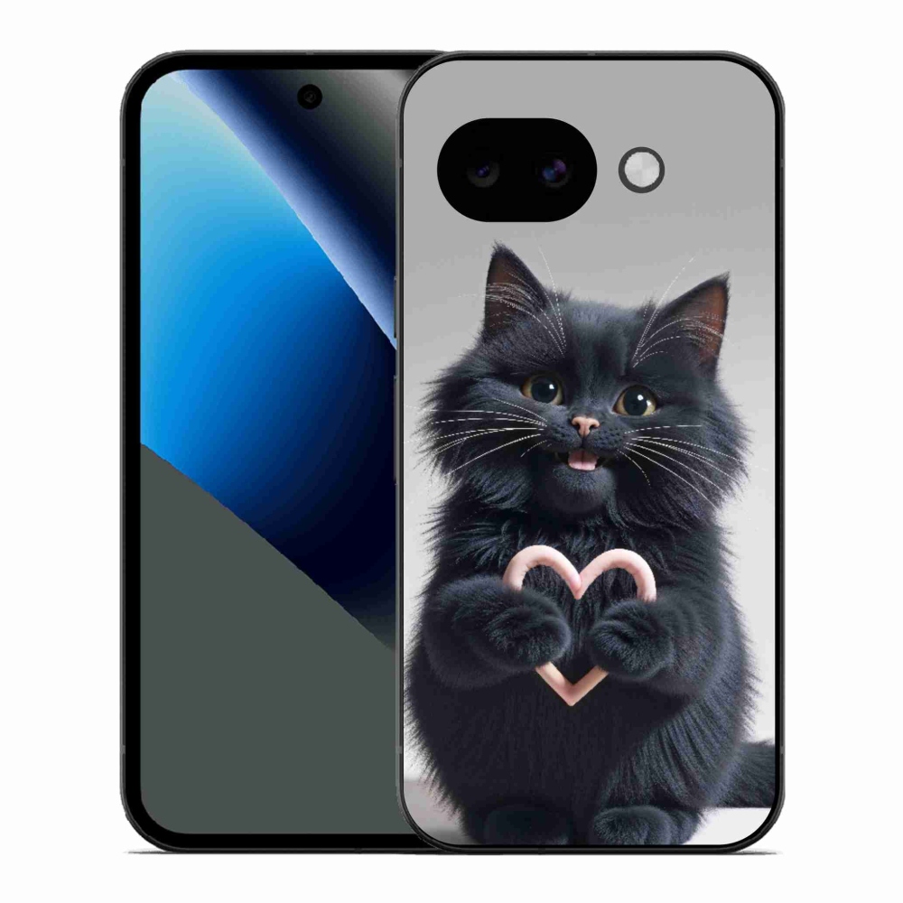 Gélový kryt mmCase na Google Pixel 10a - mačacia láska 3