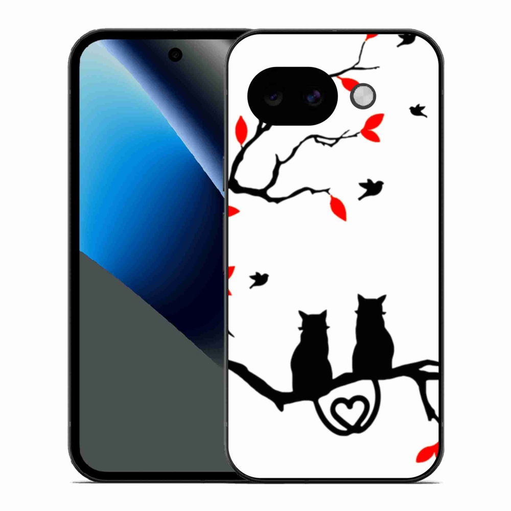 Gélový kryt mmCase na Google Pixel 10a - mačacia láska