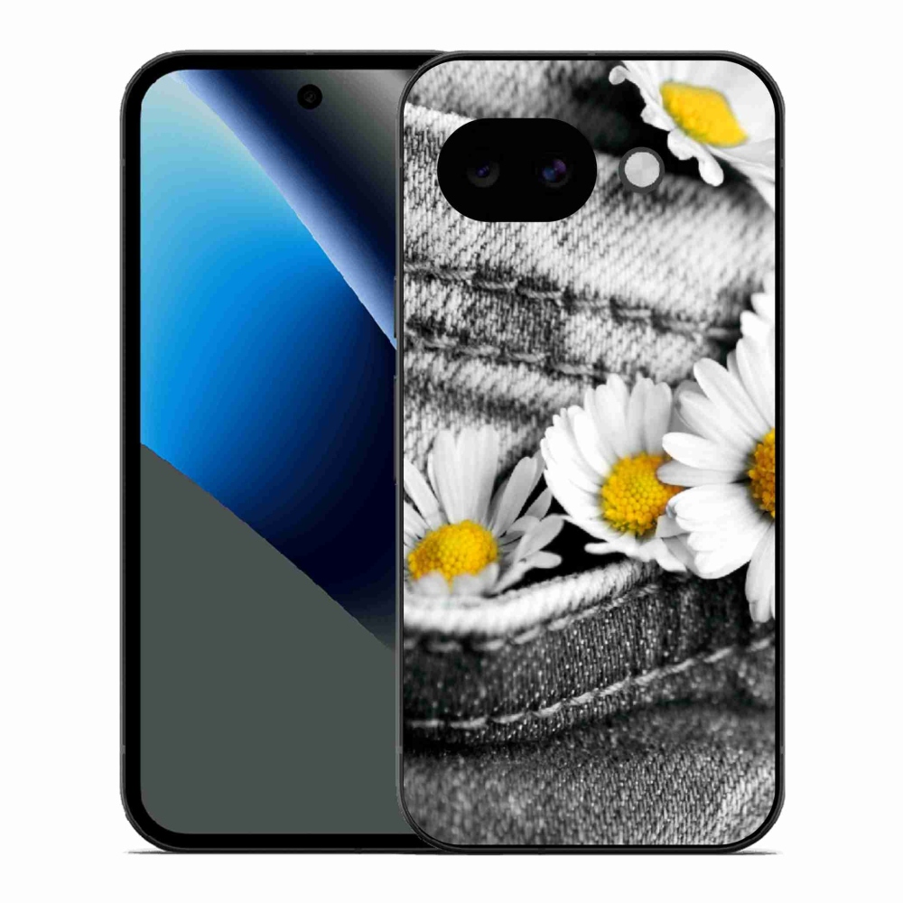 Gélový kryt mmCase na Google Pixel 10a - margarétky