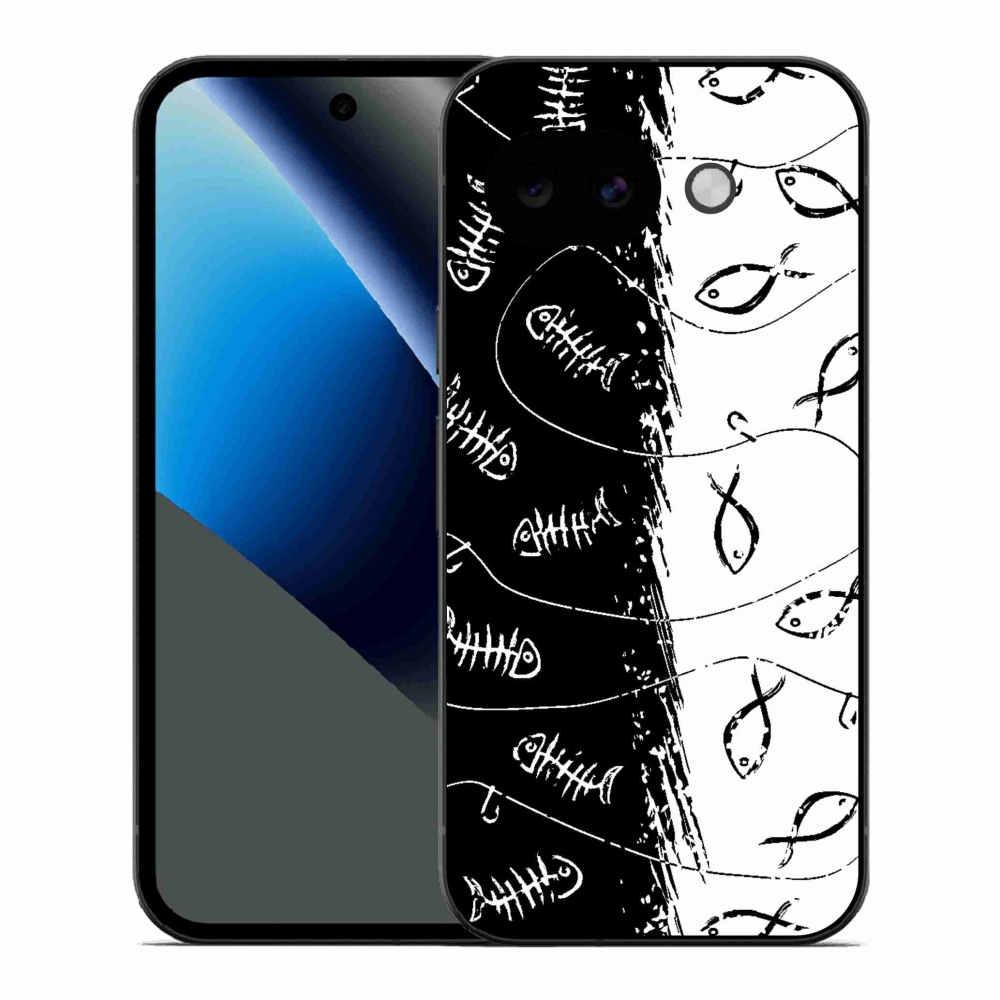 Gélový kryt mmCase na Google Pixel 10a - kostry a rybky