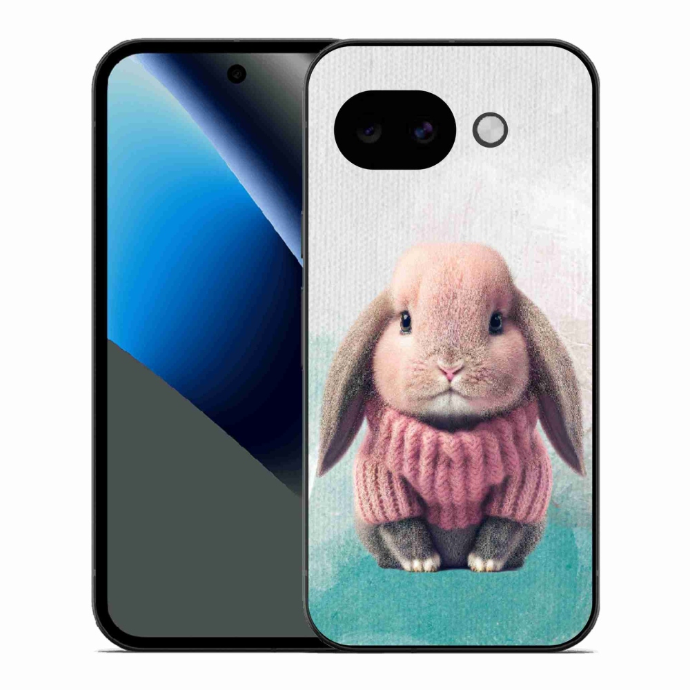Gélový kryt mmCase na Google Pixel 10a - zajačik vo svetri