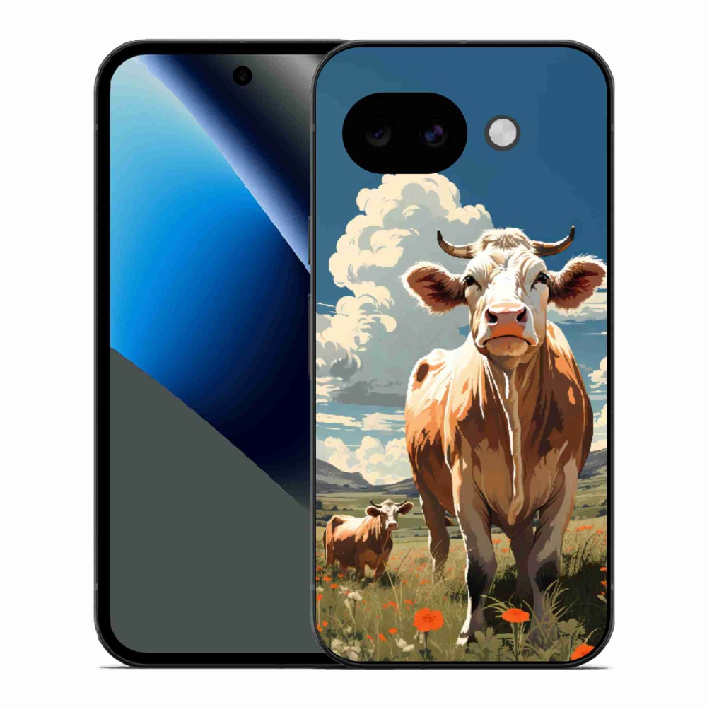 Gélový kryt mmCase na Google Pixel 10a - kravy na lúke