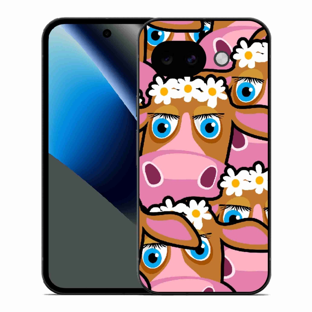 Gélový kryt mmCase na Google Pixel 10a - kreslené kravičky