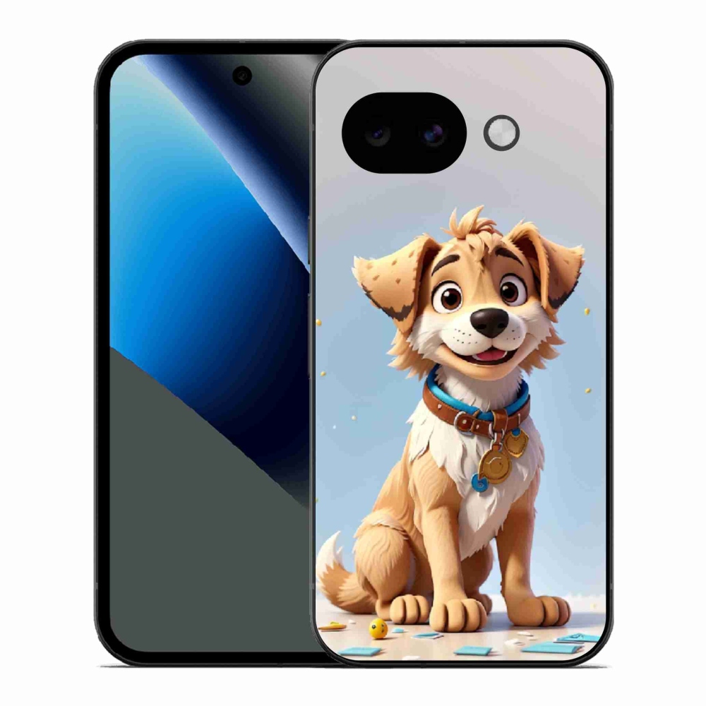 Gélový kryt mmCase na Google Pixel 10a - kreslené šteňa