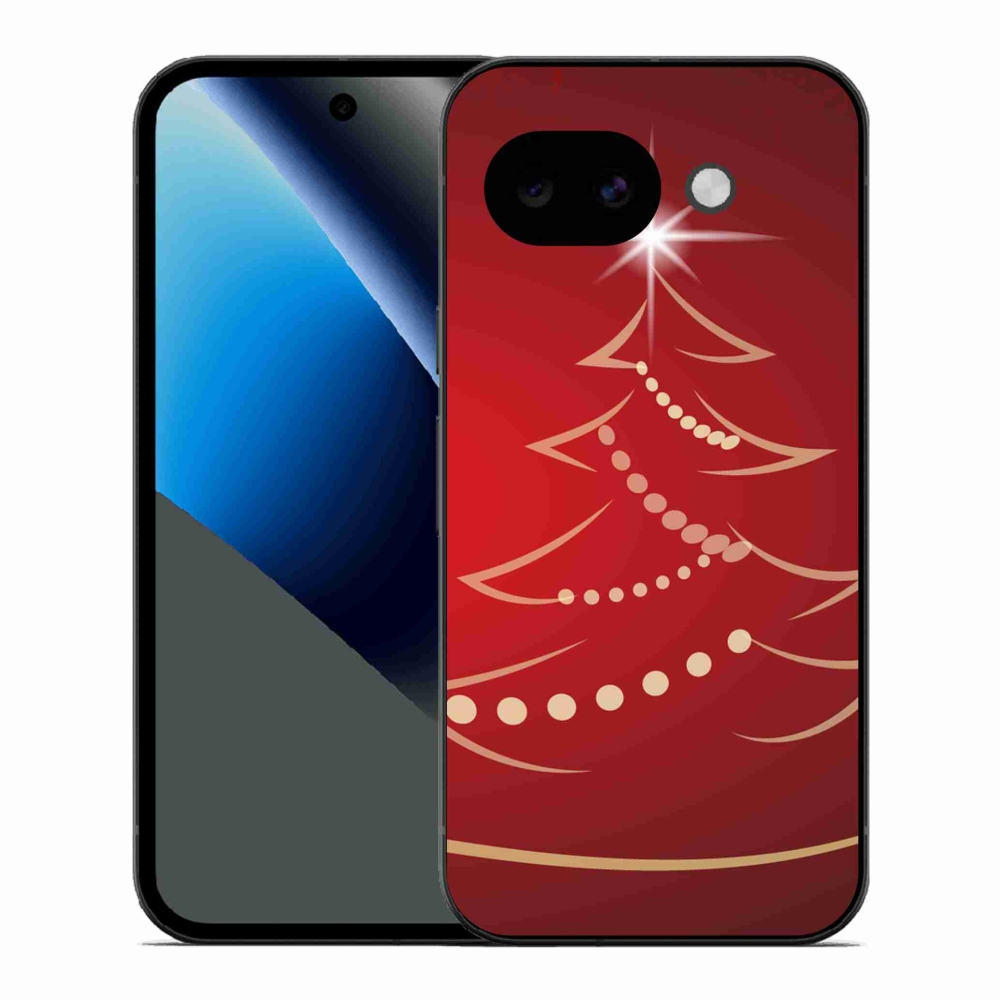 Gélový kryt mmCase na Google Pixel 10a - kreslený vianočný stromček