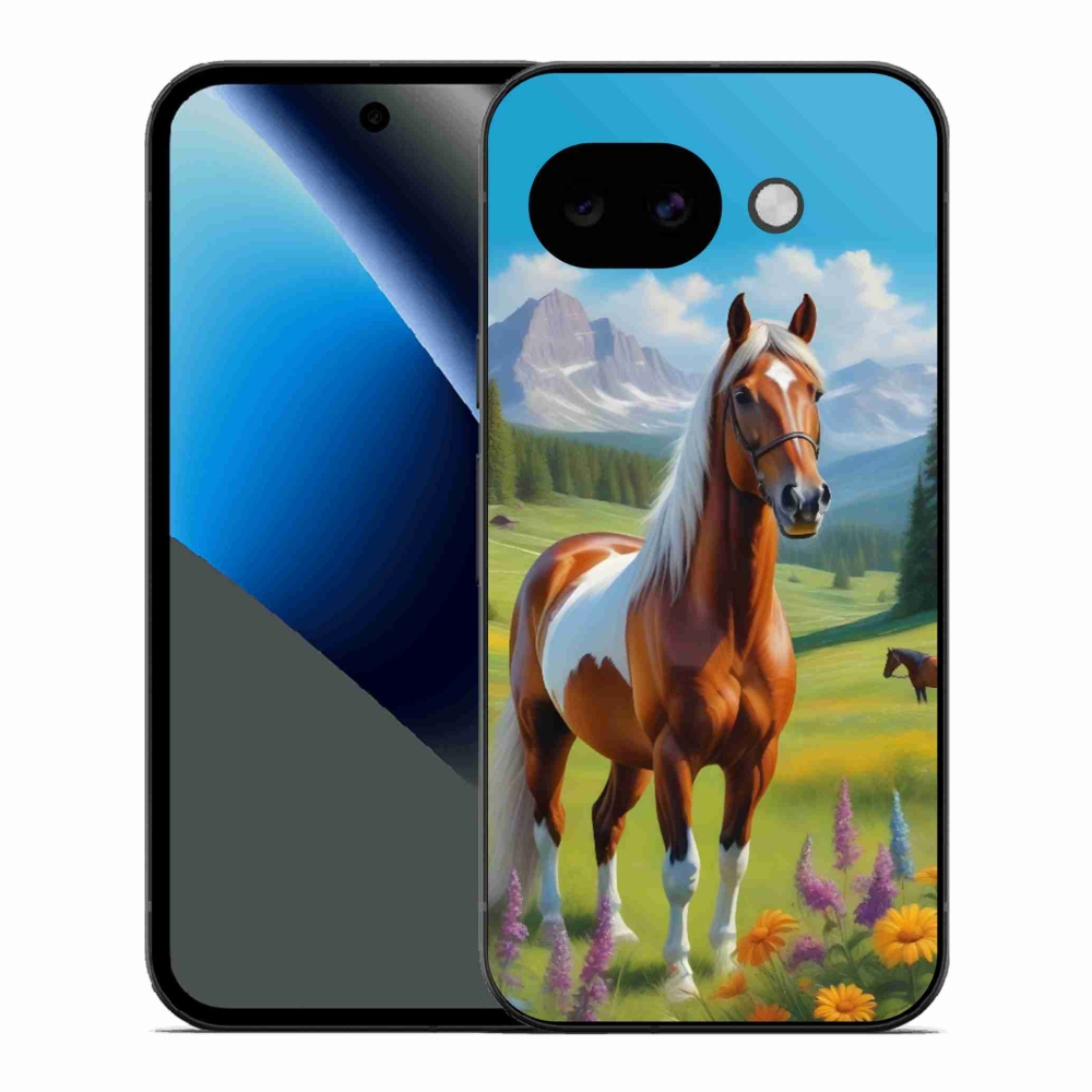 Gélový kryt mmCase na Google Pixel 10a - kôň na lúke