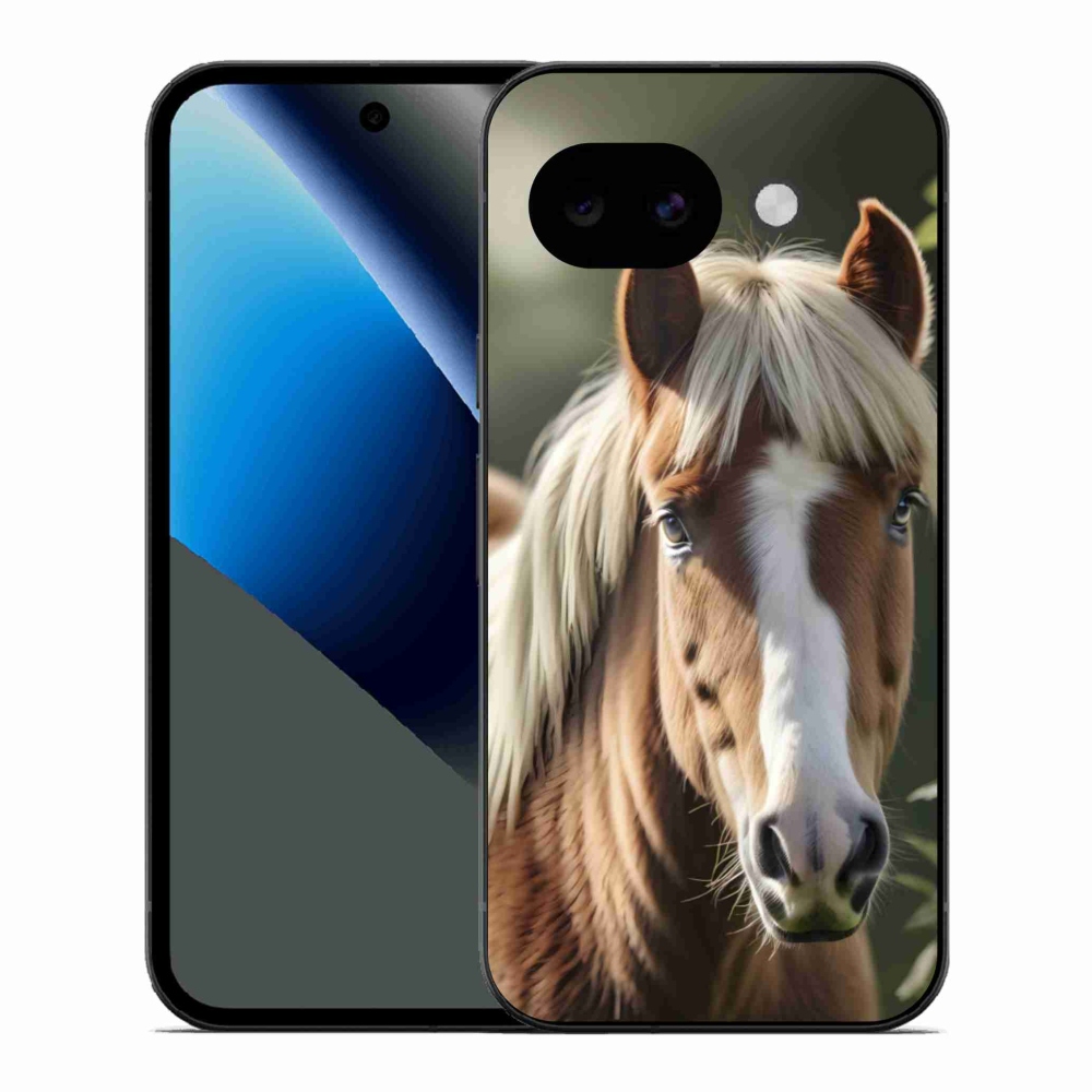 Gélový kryt mmCase na Google Pixel 10a - kôň so svetlou hrivou