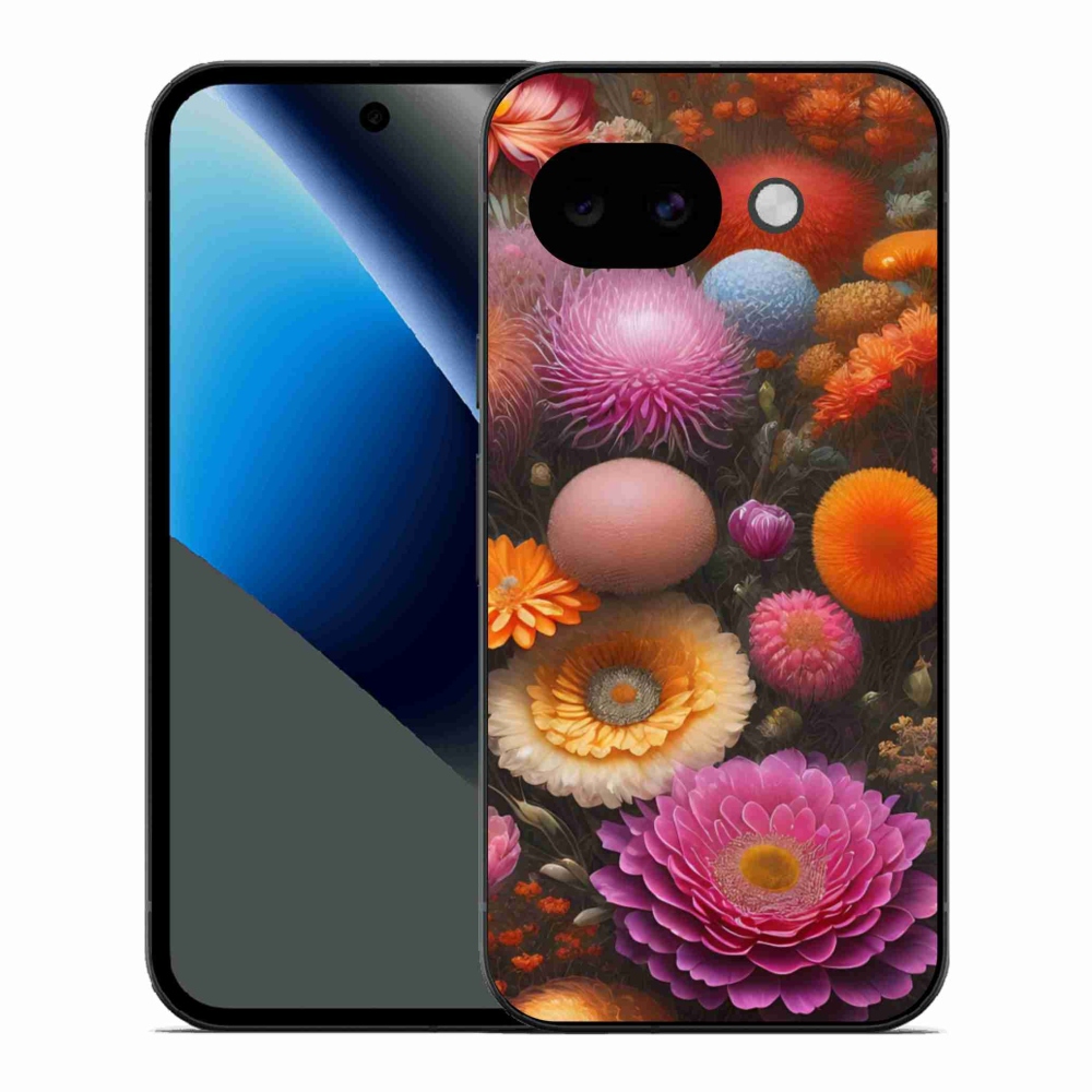 Gélový kryt mmCase na Google Pixel 10a - kvetinová kompozícia