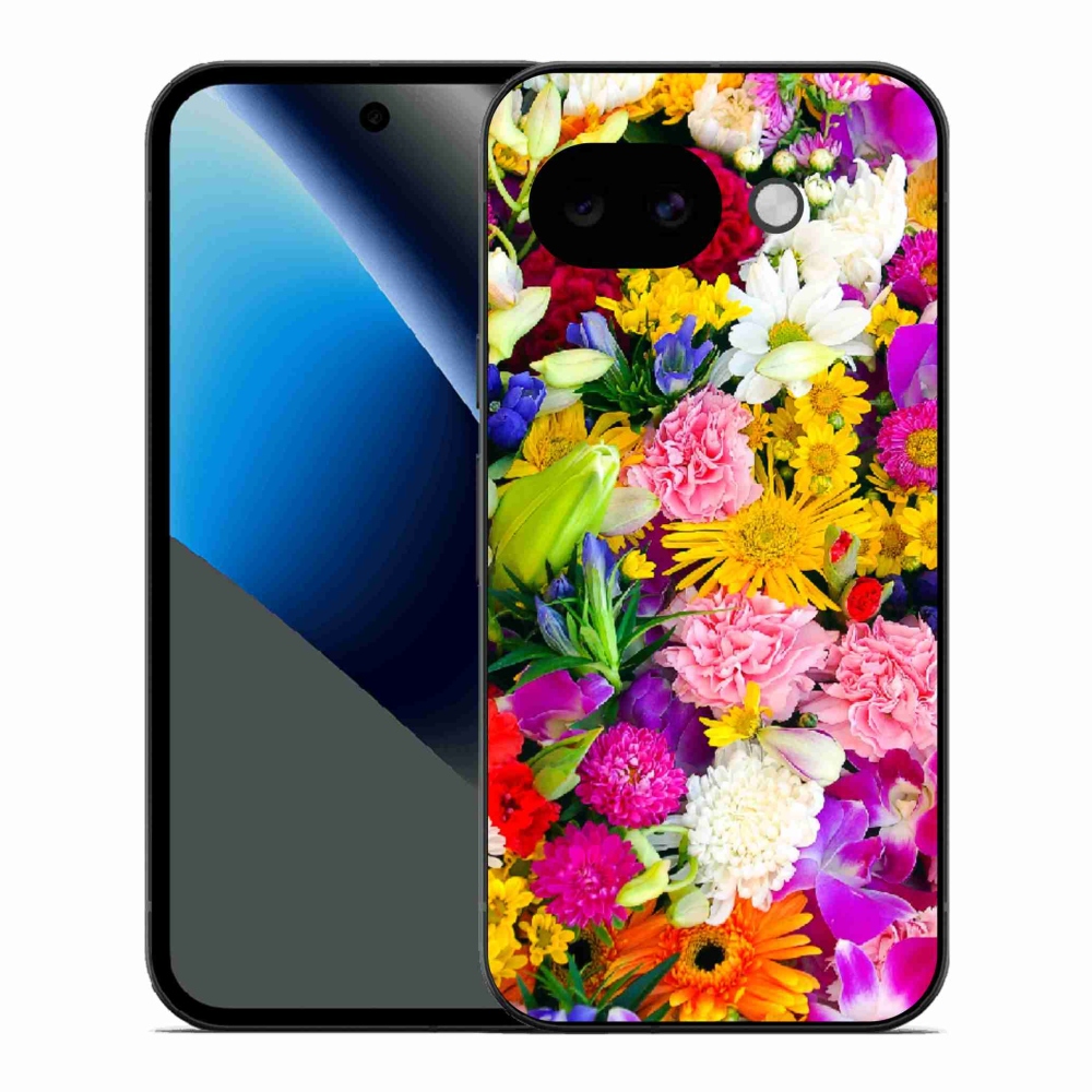Gélový kryt mmCase na Google Pixel 10a - kvety 12